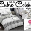 SET DE CUBRE COLCHAS 4 PIEZAS  DE 2 PLAZAS