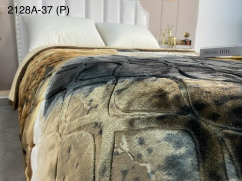 FRAZADA DE TERCIOPELO CON CARNERO 1 PAÑO 4 KG