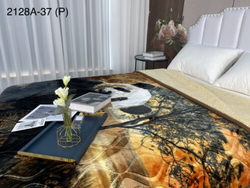 FRAZADA DE TERCIOPELO CON CARNERO 1 PAÑO 4 KG