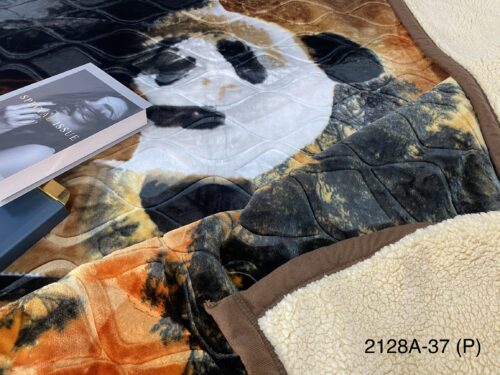 FRAZADA DE TERCIOPELO CON CARNERO 1 PAÑO 4 KG