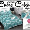 SET DE CUBRE COLCHAS 4 PIEZAS  DE 2 PLAZAS