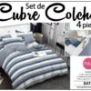 SET DE CUBRE COLCHAS 4 PIEZAS  DE 2 PLAZAS