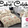SET DE CUBRE COLCHAS 4 PIEZAS  DE 2 PLAZAS