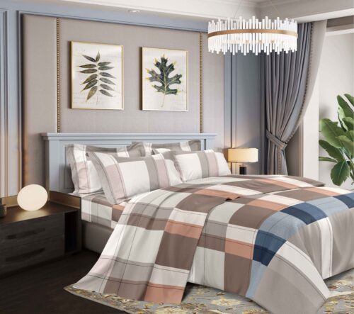 SET DE SÁBANAS 4 PIEZAS ESTAMPADA QUEEN