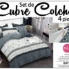 SET DE CUBRE COLCHAS 4 PIEZAS  DE 2 PLAZAS