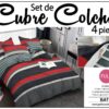 SET DE CUBRE COLCHAS 4 PIEZAS  DE 2 PLAZAS