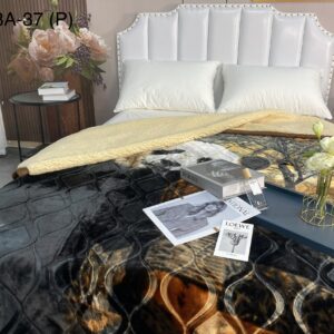 FRAZADA DE TERCIOPELO CON CARNERO 1 PAÑO 4 KG