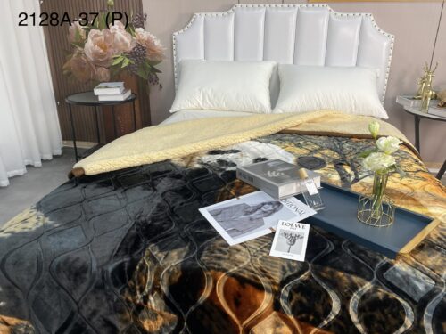 FRAZADA DE TERCIOPELO CON CARNERO 1 PAÑO 4 KG