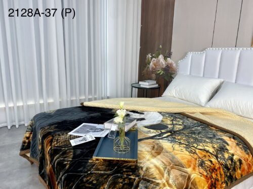 FRAZADA DE TERCIOPELO CON CARNERO 1 PAÑO 4 KG