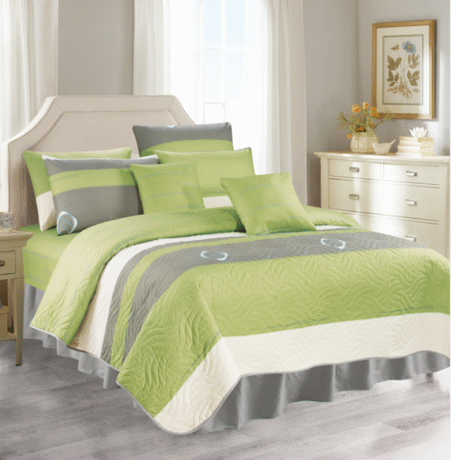 SET DE COBERTOR 7 PIEZAS  QUEEN