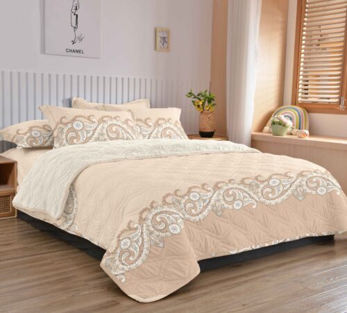 COBERTOR TELA CON CARNERO DELGADO 5 PIEZAS