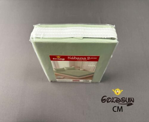 SET DE SÁBANAS 3 PIEZAS COLOR ENTERO