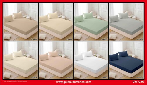 SET DE SÁBANAS 3 PIEZAS COLOR ENTERO