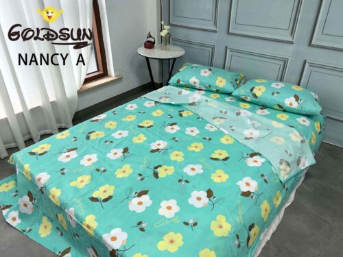 SET DE SÁBANAS 4 PIEZAS ESTAMPADA QUEEN