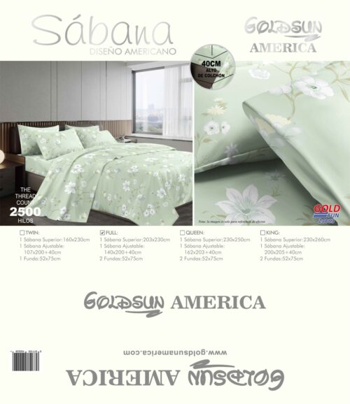 SET DE SÁBANAS 4 PIEZAS ESTAMPADA MALETA