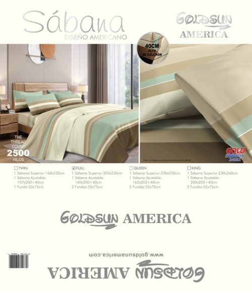 SET DE SÁBANAS 4 PIEZAS ESTAMPADA MALETA