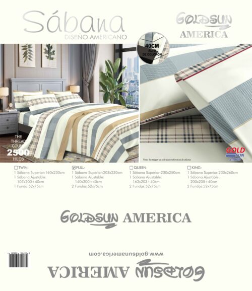 SET DE SÁBANAS 4 PIEZAS ESTAMPADA MALETA