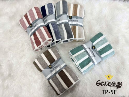 TOALLA DE MICROFIBRA RAYADA 90 X 160 CM