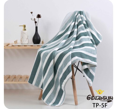 TOALLA DE MICROFIBRA RAYADA 90 X 160 CM