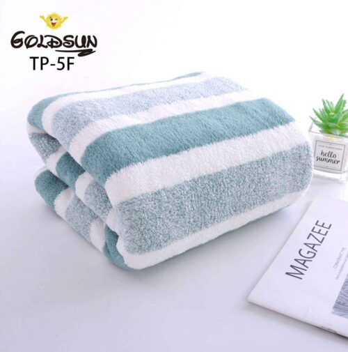 TOALLA DE MICROFIBRA RAYADA 90 X 160 CM