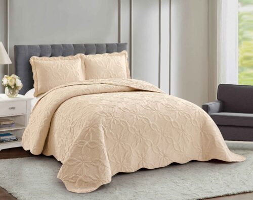 COBERTOR DE VERANO C.E. BORDADO 3 PIEZA