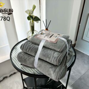 SET DE 3 TOALLAS MICROFIBRA COLOR ENTERO