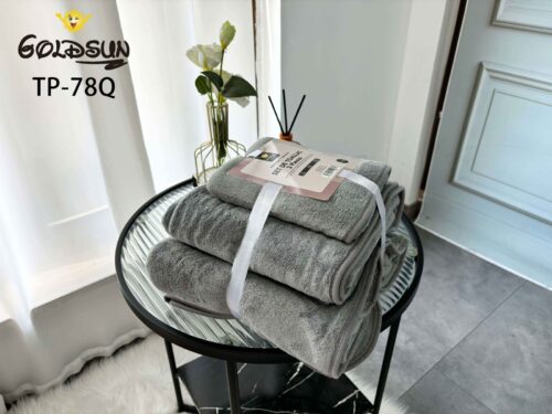 SET DE 3 TOALLAS MICROFIBRA COLOR ENTERO