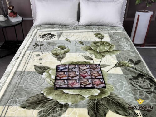 FRAZADA DE TERCIOPELO CON CARNERO 1 PAÑO 4 KG