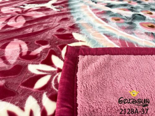 FRAZADA DE TERCIOPELO CON CARNERO 1 PAÑO 4 KG