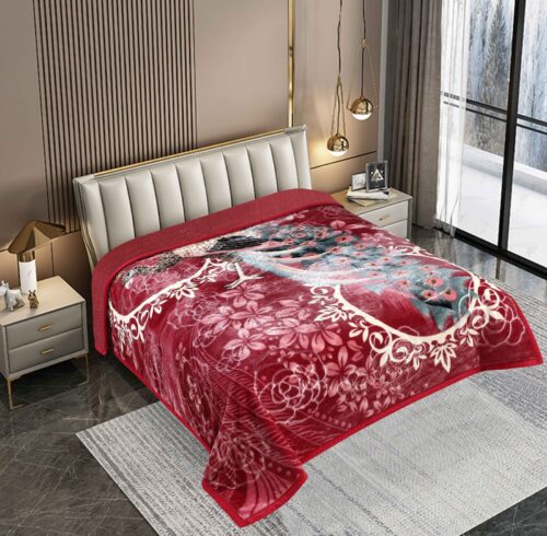 FRAZADA DE TERCIOPELO CON CARNERO 1 PAÑO 4 KG