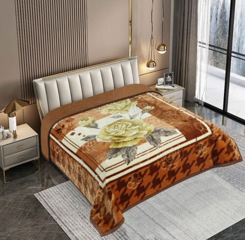 FRAZADA DE TERCIOPELO CON CARNERO 1 PAÑO 4 KG