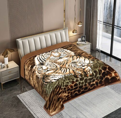 FRAZADA DE TERCIOPELO CON CARNERO 1 PAÑO 4 KG