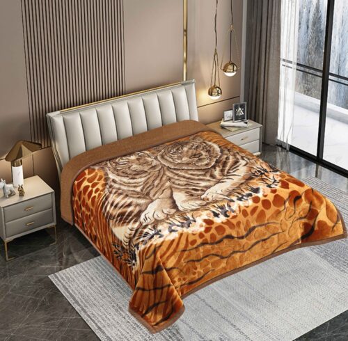 FRAZADA DE TERCIOPELO CON CARNERO 1 PAÑO 4 KG