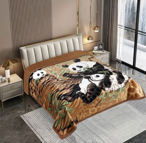 FRAZADA DE TERCIOPELO CON CARNERO 1 PAÑO 4 KG