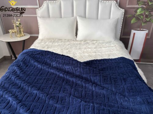 MANTA TRENZADA COLOR ENTERO