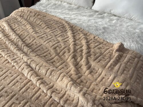 MANTA TRENZADA COLOR ENTERO