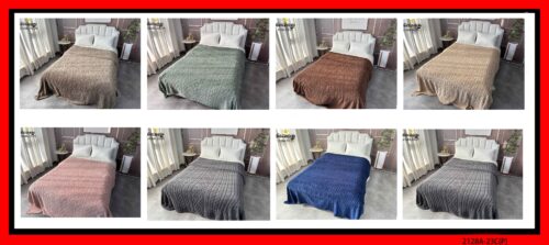 MANTA TRENZADA COLOR ENTERO