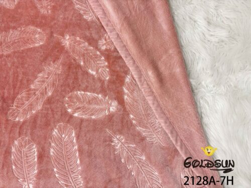 MANTA ALTO RELIEVE HOJAS