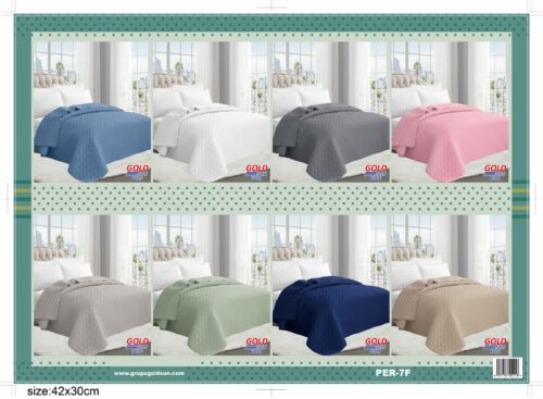 COBERTOR DE VERANO 1 PIEZA COLOR ENTERO