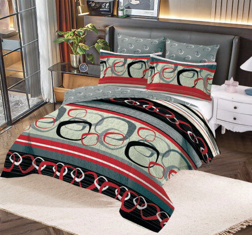 SET DE COBERTOR 7 PIEZAS  QUEEN