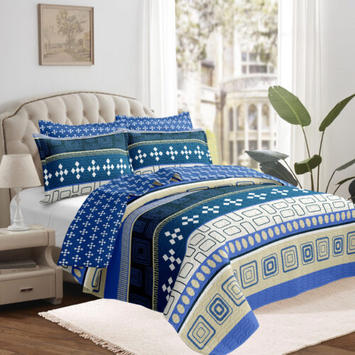 SET DE COBERTOR 7 PIEZAS  QUEEN