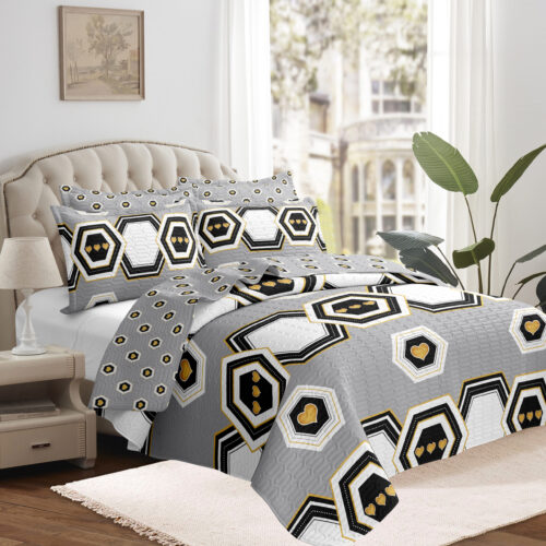 SET DE COBERTOR 7 PIEZAS  QUEEN