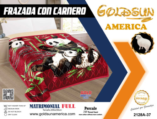 FRAZADA DE TERCIOPELO CON CARNERO 1 PAÑO 4 KG