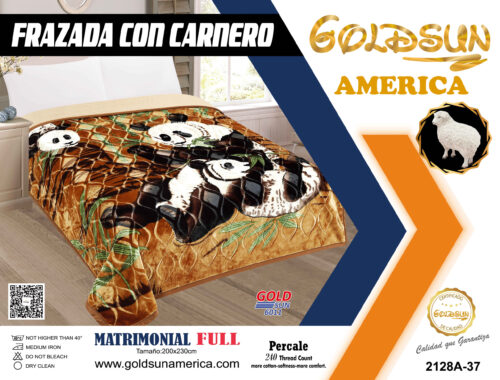 FRAZADA DE TERCIOPELO CON CARNERO 1 PAÑO 4 KG