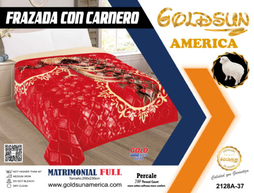 FRAZADA DE TERCIOPELO CON CARNERO 1 PAÑO 4 KG