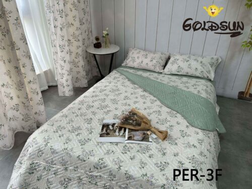 SET EDREDÓN DE VERANO 7 PIEZAS CON CORTINA