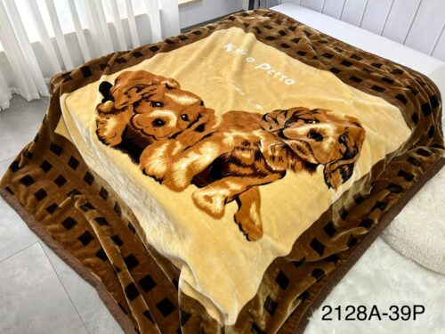 FRAZADA DE TERCIOPELO DOBLE CARA 2 PAÑOS 3 KG