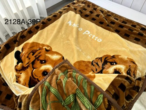 FRAZADA DE TERCIOPELO DOBLE CARA 2 PAÑOS 3 KG