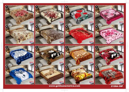 FRAZADA DE TERCIOPELO DOBLE CARA 2 PAÑOS 3 KG