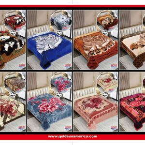 FRAZADA DOBLE CARA MODELO COREANO 4 KG